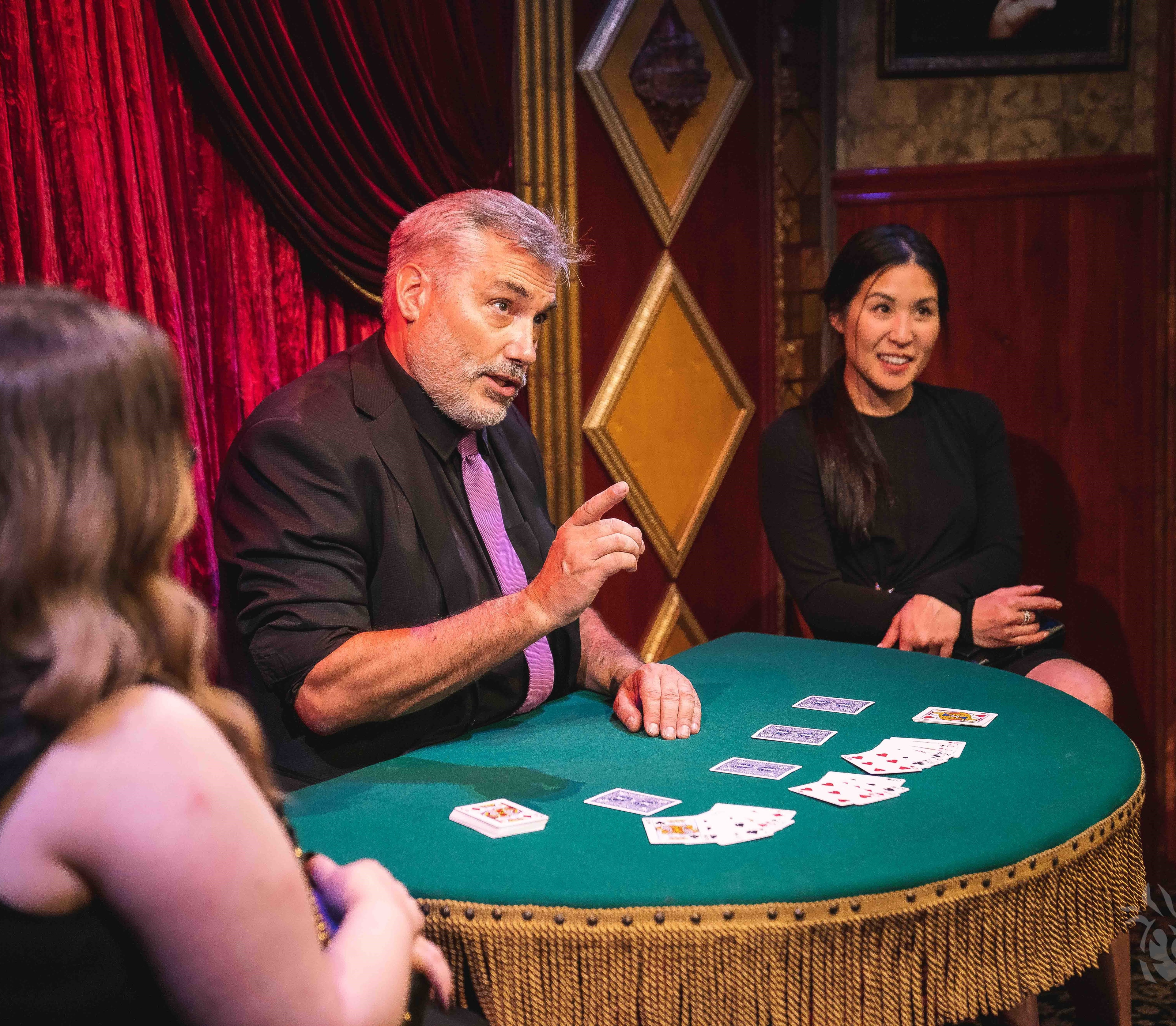 James R. Bentley performing close-up card work at The Magic Castle